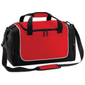 Classic Red-Black-White - Front - Quadra Teamwear Locker Duffle Bag (30 Litres)