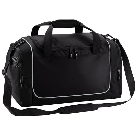 Black-Light Grey - Front - Quadra Teamwear Locker Duffle Bag (30 Litres)