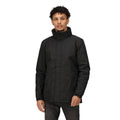 Black - Side - Regatta Mens Beauford Waterproof Windproof Jacket (Thermoguard Insulation)
