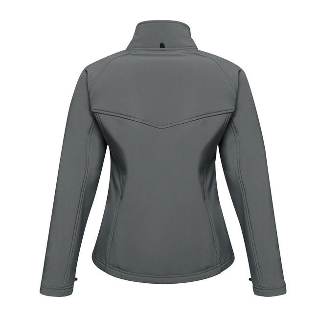 Seal Grey - Back - Regatta Ladies Uproar Softshell Wind Resistant Jacket