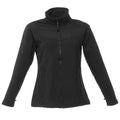 Black-Black - Front - Regatta Ladies Uproar Softshell Wind Resistant Jacket