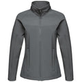 Seal Grey - Front - Regatta Ladies Uproar Softshell Wind Resistant Jacket