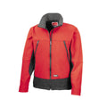Red-Black - Front - Result Mens Softshell Activity Waterproof Windproof Jacket