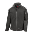 Black-Black - Front - Result Mens Ripstop Soft Shell Breathable Jacket