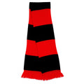 Red-Black - Front - Result Mens Heavy Knit Thermal Winter Scarf