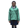 Bottle Green - Back - Result Childrens-Kids Core Youth DWL Jacket