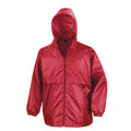 Red - Front - Result Mens Core Adult Windcheater Water Repellent Windproof Jacket