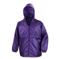 Purple - Front - Result Mens Core Adult Windcheater Water Repellent Windproof Jacket