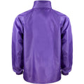 Purple - Back - Result Mens Core Adult Windcheater Water Repellent Windproof Jacket