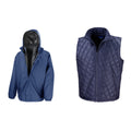 Navy Blue - Lifestyle - Result Mens Core 3-in-1 Jacket With Quilted Bodywarmer Jacket