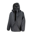 Black - Front - Result Mens Core 3-in-1 Jacket With Quilted Bodywarmer Jacket