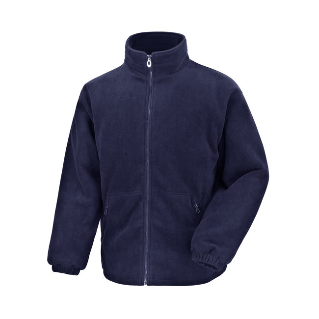 Navy Blue - Front - Result Core Mens Polartherm Fleece Jacket