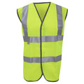 Hi-Vis Yellow - Front - Result Hi-Vis Vest Jacket - Mens Workwear
