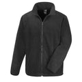 Black - Front - Result Mens Core Fashion Fit Outdoor Fleece Jacket