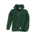 Forest Green - Front - Result Childrens-Kids Full Zip Active Anti Pilling Fleece Jacket
