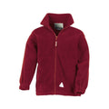 Burgundy - Front - Result Childrens-Kids Full Zip Active Anti Pilling Fleece Jacket