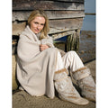 Natural - Back - Result Plain Warm Outdoor Fleece Blanket (330gsm)