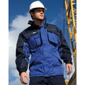 Royal-Navy - Back - Result Mens Workwear Heavy Duty Water Repellent Windproof Combo Coat