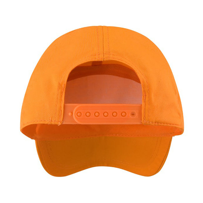 Orange - Side - Result Unisex Plain Baseball Cap