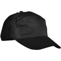 Black - Back - Result Unisex Plain Baseball Cap