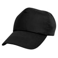 Black - Back - Result Unisex Childrens-Kids Plain Basebll Cap