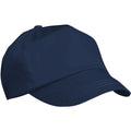 Navy Blue - Back - Result Unisex Childrens-Kids Plain Basebll Cap