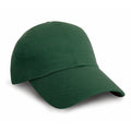 Forest Green - Front - Result Unisex Low Profile Heavy Brushed Cotton Baseball Cap