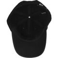Black - Close up - Result Unisex Low Profile Heavy Brushed Cotton Baseball Cap