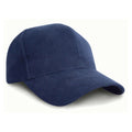 Navy Blue - Front - Result Pro Style Heavy Brushed Cotton Baseball Cap
