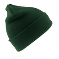 Bottle Green - Front - Result Wooly Heavyweight Knit Thermal Winter-Ski Hat