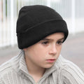 Black - Back - Result Junior Unisex Wooly Winter-Ski Thermal Hat