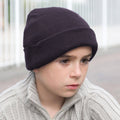 Navy Blue - Back - Result Junior Unisex Wooly Winter-Ski Thermal Hat