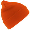 Hi Vis Orange - Front - Result Woolly Thermal Ski-Winter Hat with 3M Thinsulate Insulation