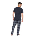 Navy - Back - Duck and Cover Mens Callister Pyjama Set