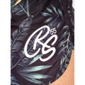Black-Floral - Lifestyle - Crosshatch Mens Rainforest Swim Shorts