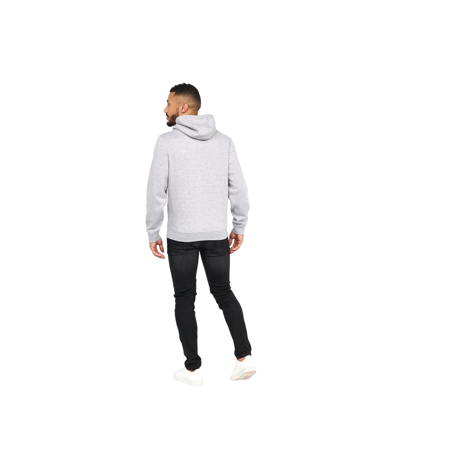 Black-Grey Marl - Pack Shot - Crosshatch Mens Traymax Hoodie (Pack Of 2)