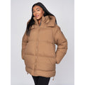 Camel - Front - Crosshatch Womens-Ladies Lyanna Jacket