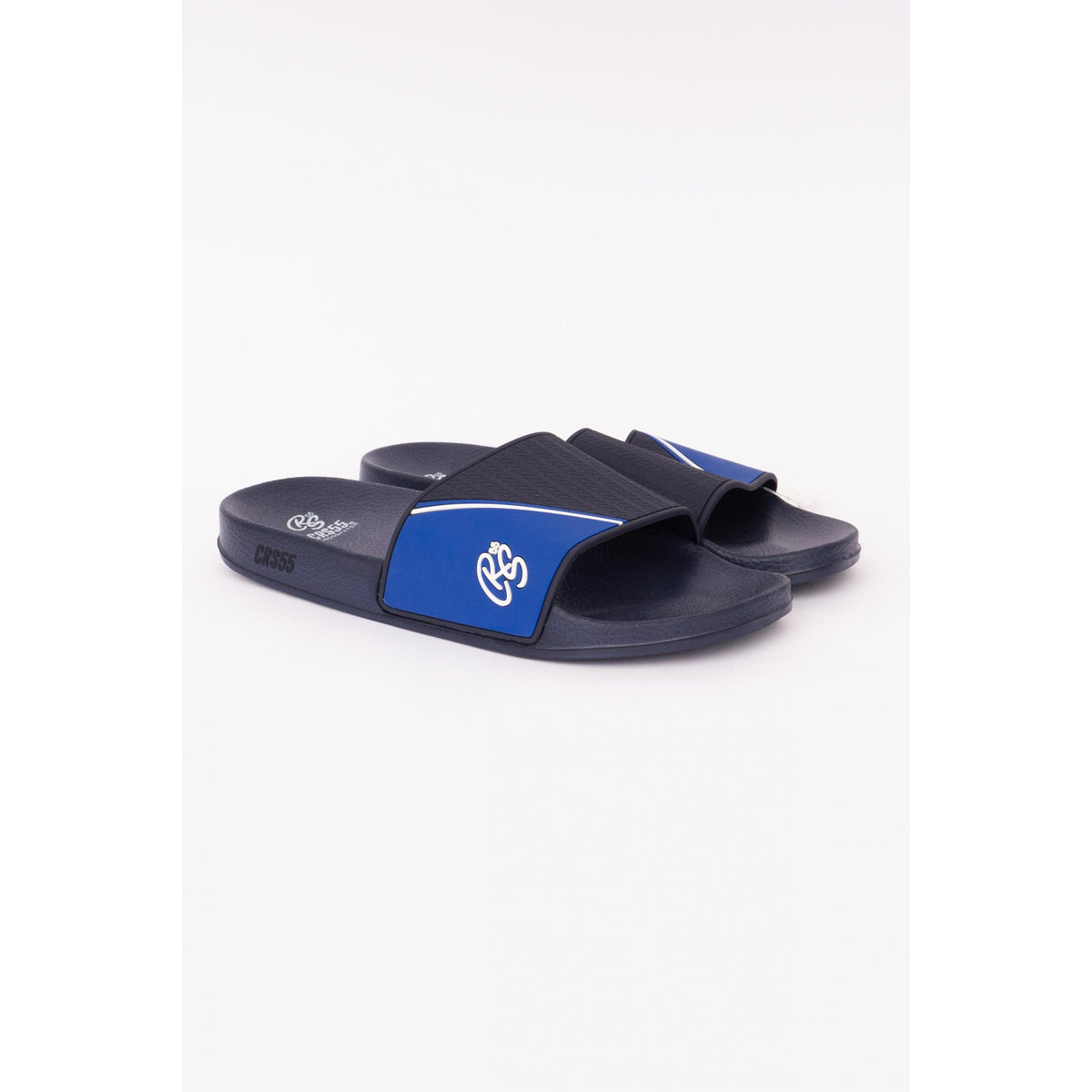 Navy-Blue - Front - Crosshatch Mens Ventamoore Sliders