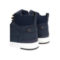 Navy - Side - Crosshatch Mens Staiger Leather Trainers