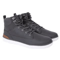 Grey - Front - Crosshatch Mens Staiger Leather Trainers