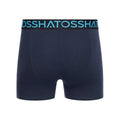Navy - Pack Shot - Crosshatch Mens Chasma Boxer Shorts (Pack of 5)