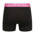 Black - Back - Crosshatch Mens Trioglow Boxer Shorts (Pack of 3)