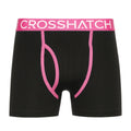 Black - Lifestyle - Crosshatch Mens Trioglow Boxer Shorts (Pack of 3)