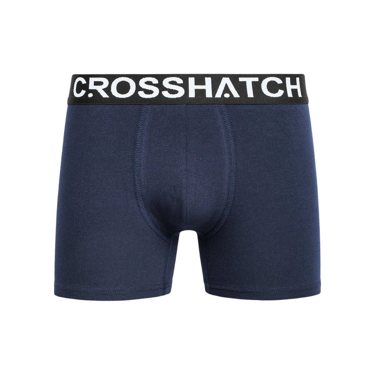 Navy - Side - Crosshatch Mens Astral Boxer Shorts (Pack of 5)