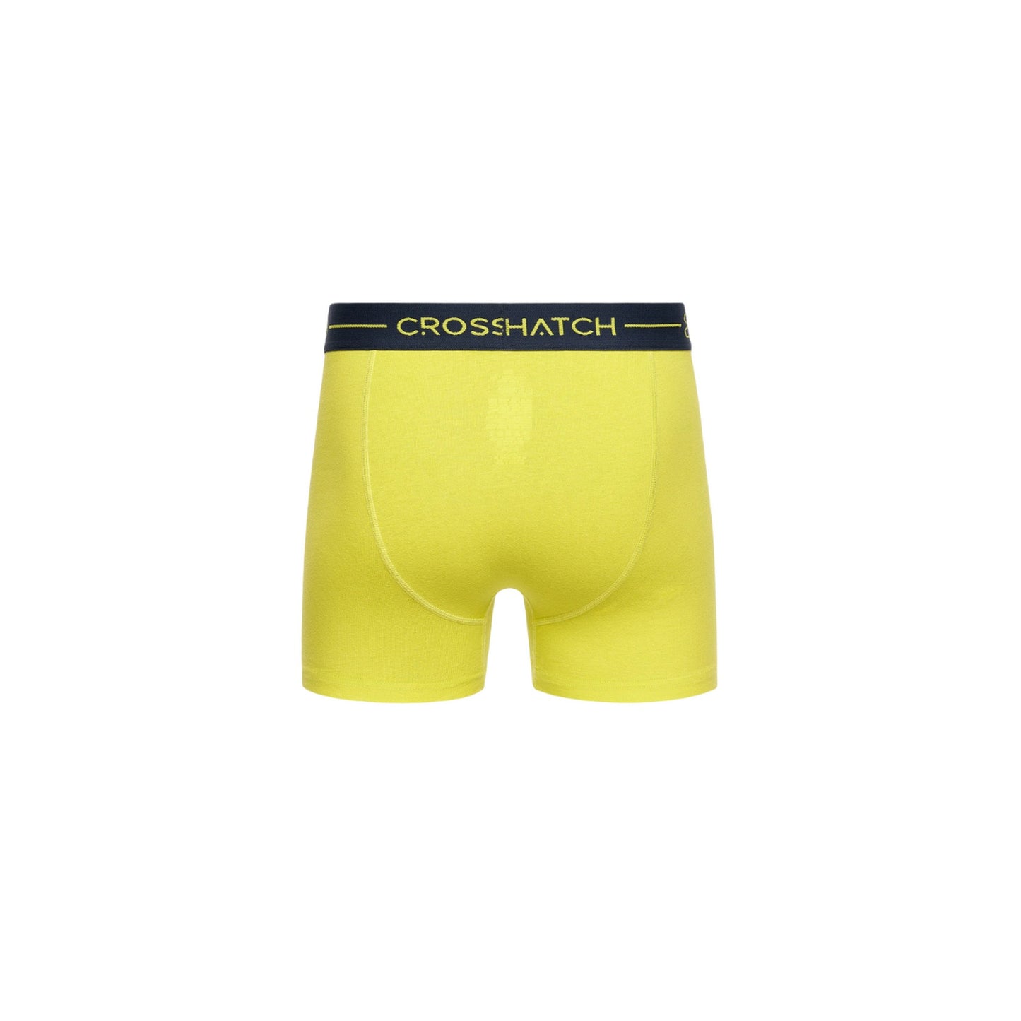 Yellow-Grey-Navy - Lifestyle - Crosshatch Mens Warbler Boxer Shorts (Pack Of 3)