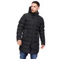Black - Front - Crosshatch Mens Longkamp Jacket