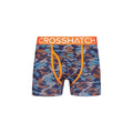 Orange - Side - Crosshatch Mens Linamo MVE Open Fly Boxer Shorts (Pack of 3)
