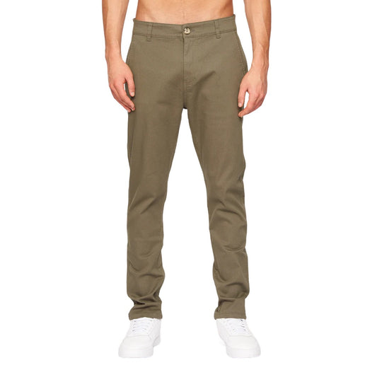 Khaki - Front - Crosshatch Mens Roysden Chinos