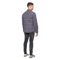 Blue - Back - Duck and Cover Mens Willington Checked Overshirt