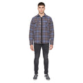 Blue - Side - Duck and Cover Mens Willington Checked Overshirt